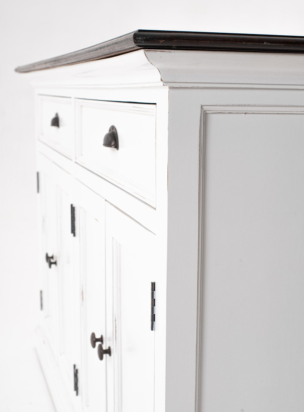 NovaSolo Halifax Accent Classic Buffet, White Distress & Deep Brown – view 6