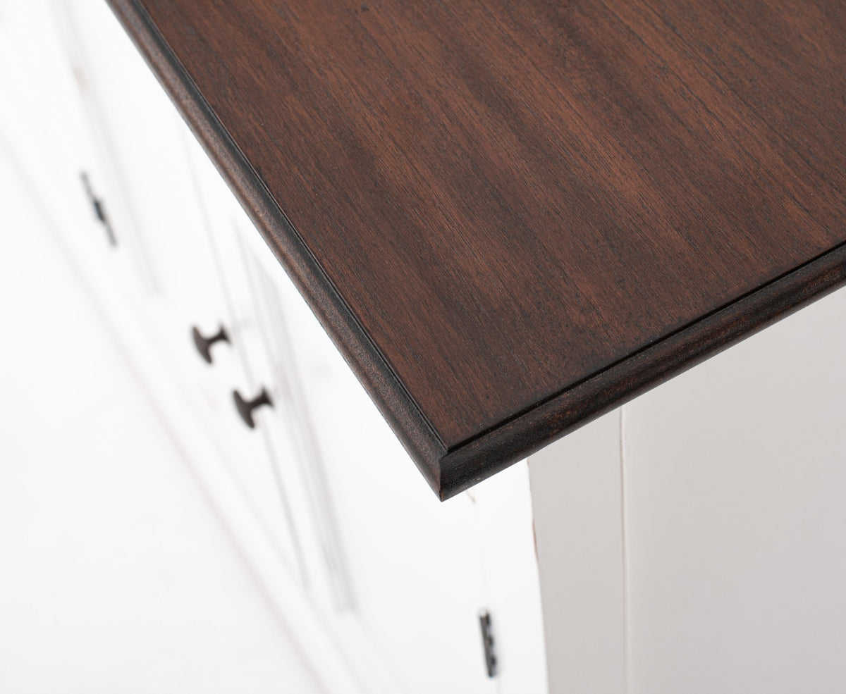 NovaSolo Halifax Accent Classic Buffet, White Distress & Deep Brown – view 8