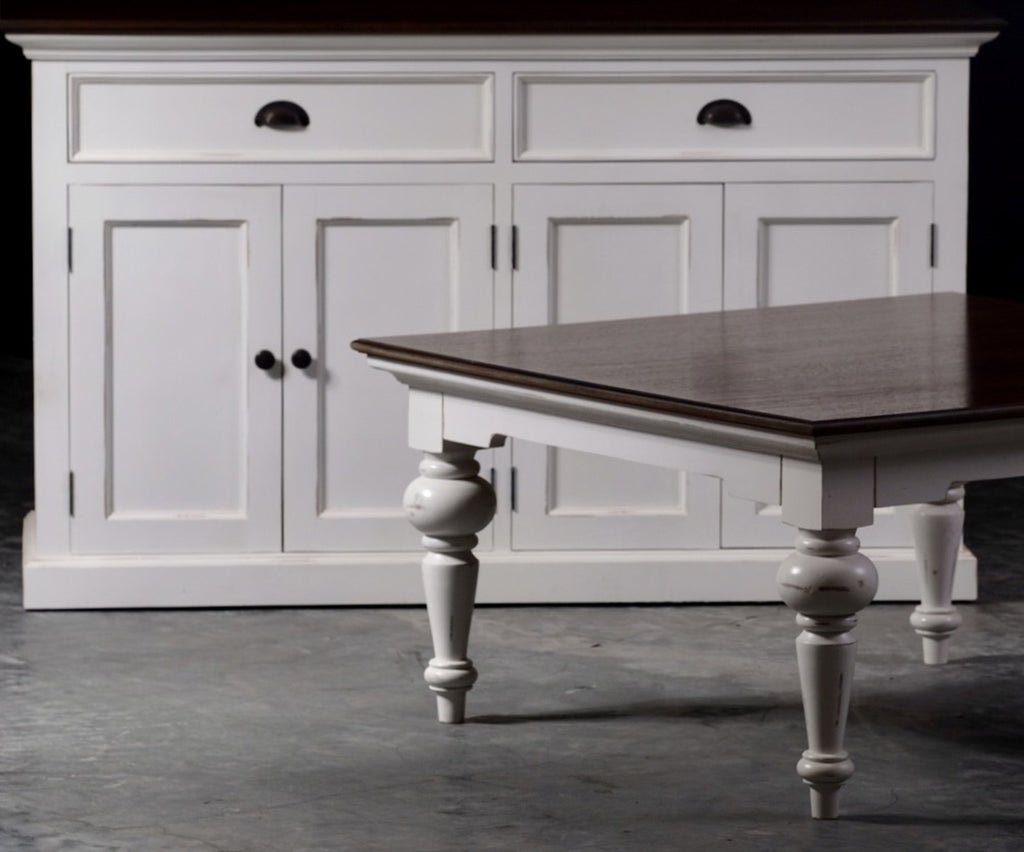 NovaSolo Halifax Accent Classic Buffet, White Distress & Deep Brown – view 9
