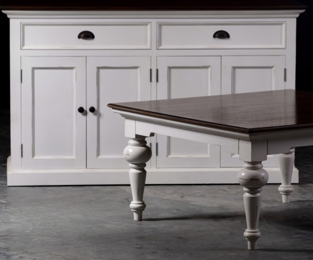 NovaSolo Halifax Accent Classic Buffet, White Distress & Deep Brown – view 9