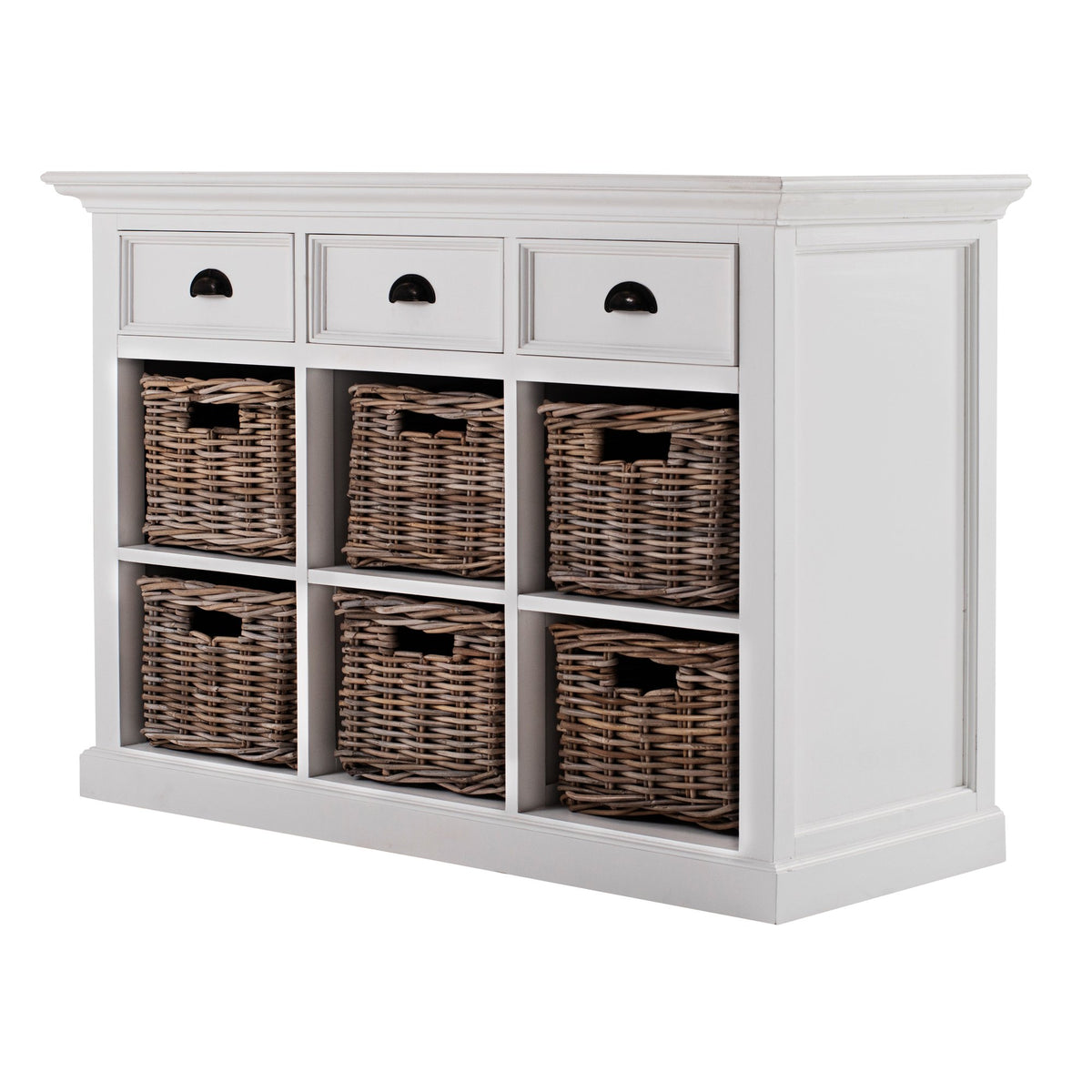 NovaSolo Halifax Buffet with 6 Baskets, Classic White – view 2