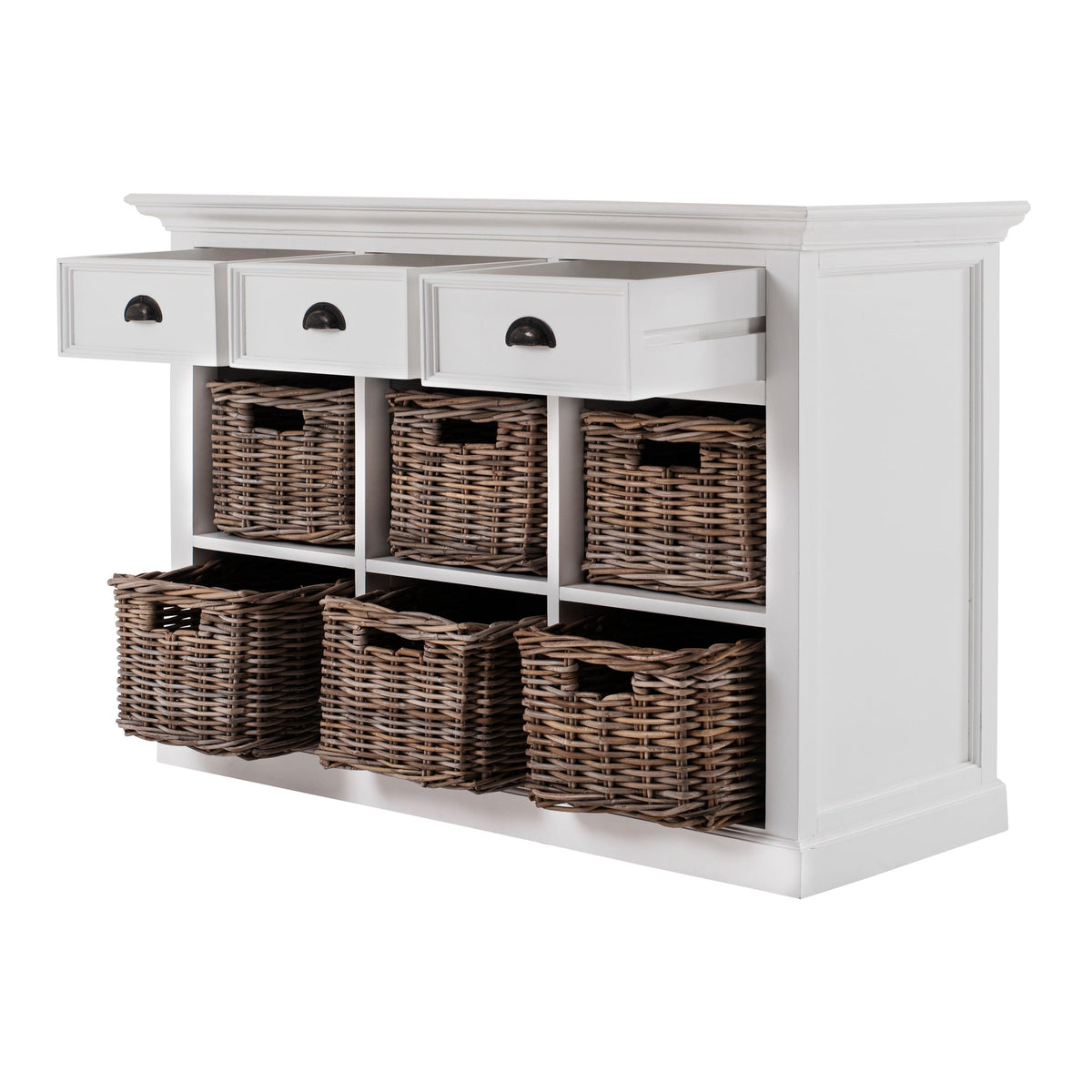NovaSolo Halifax Buffet with 6 Baskets, Classic White – view 3