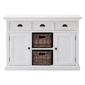 NovaSolo Halifax Buffet with 2 Baskets, Classic White