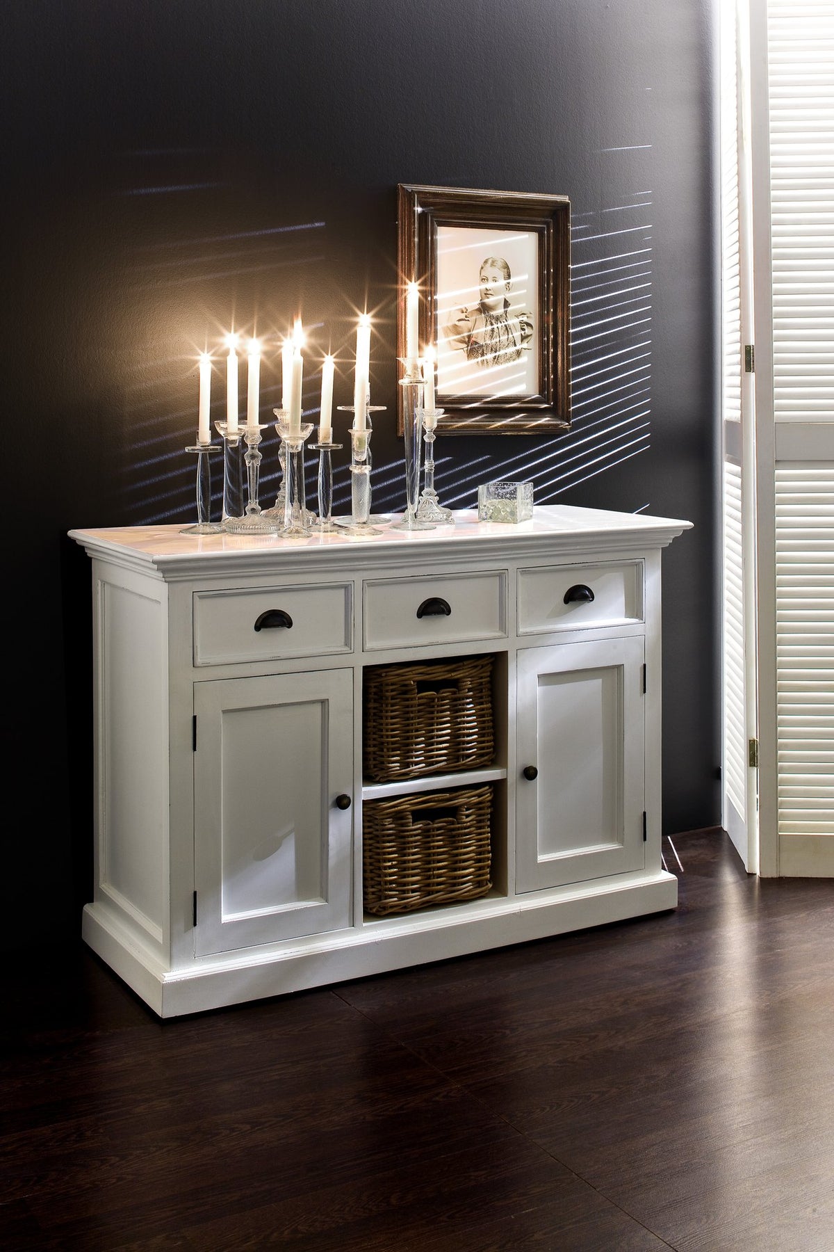 NovaSolo Halifax Buffet with 2 Baskets, Classic White – view 10