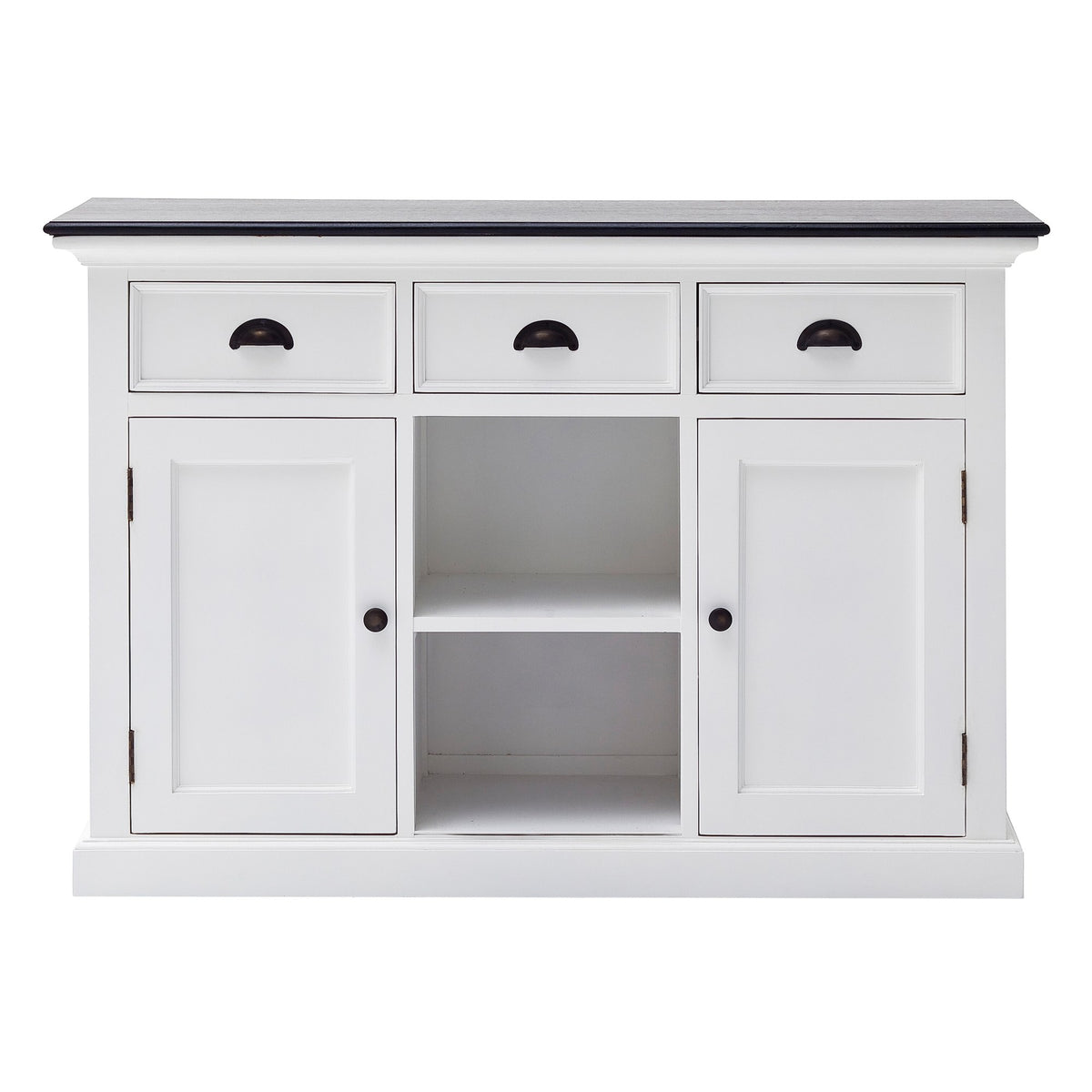 NovaSolo Halifax Contrast Buffet with 2 Baskets, Classic White & Black – view 2