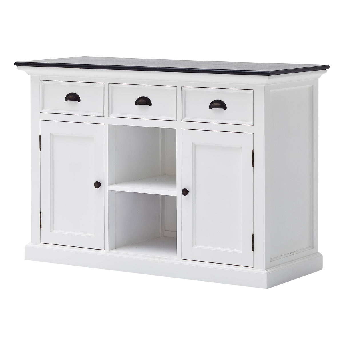 NovaSolo Halifax Contrast Buffet with 2 Baskets, Classic White & Black – view 4