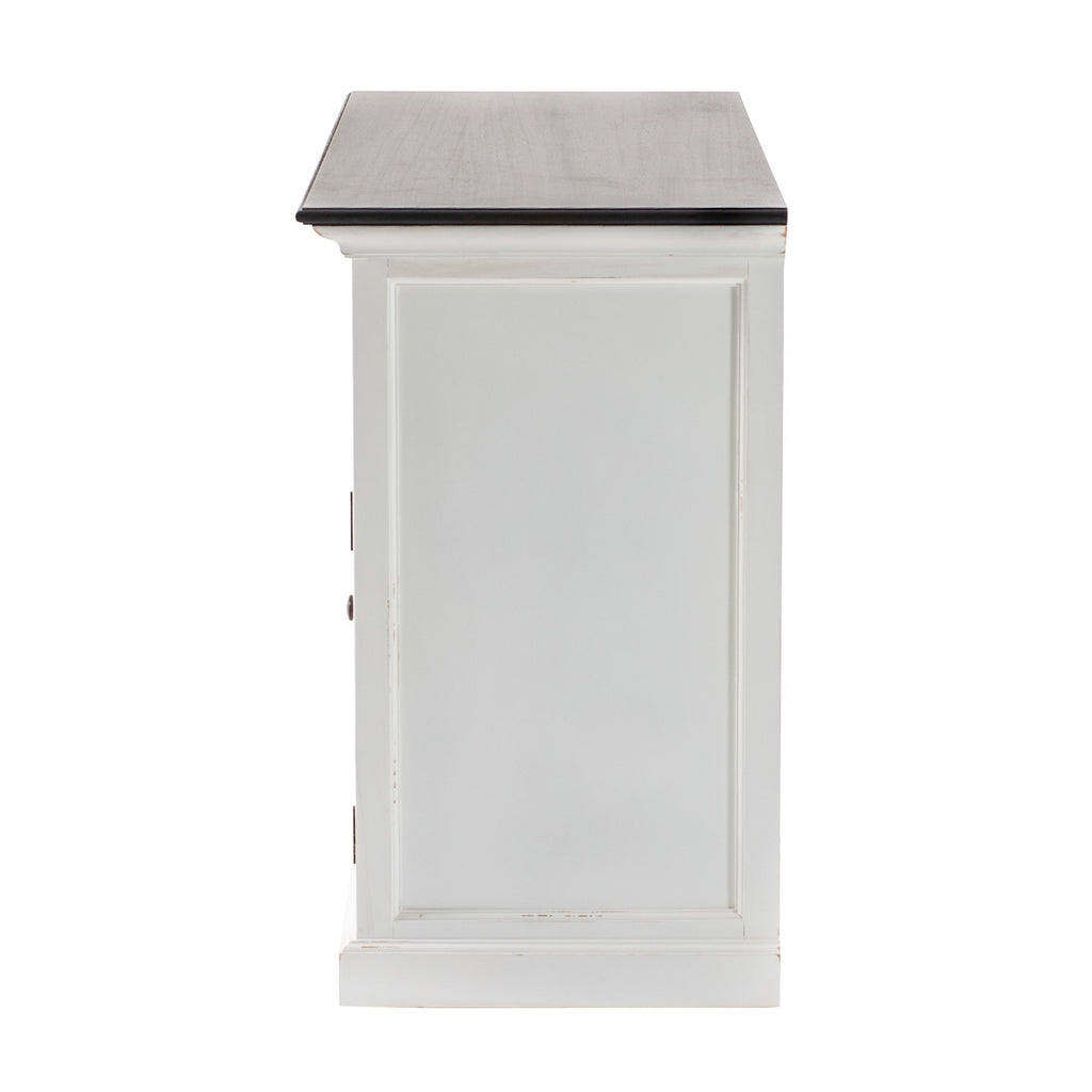 NovaSolo Halifax Accent Buffet with 2 Baskets, White Distress & Deep Brown – view 5