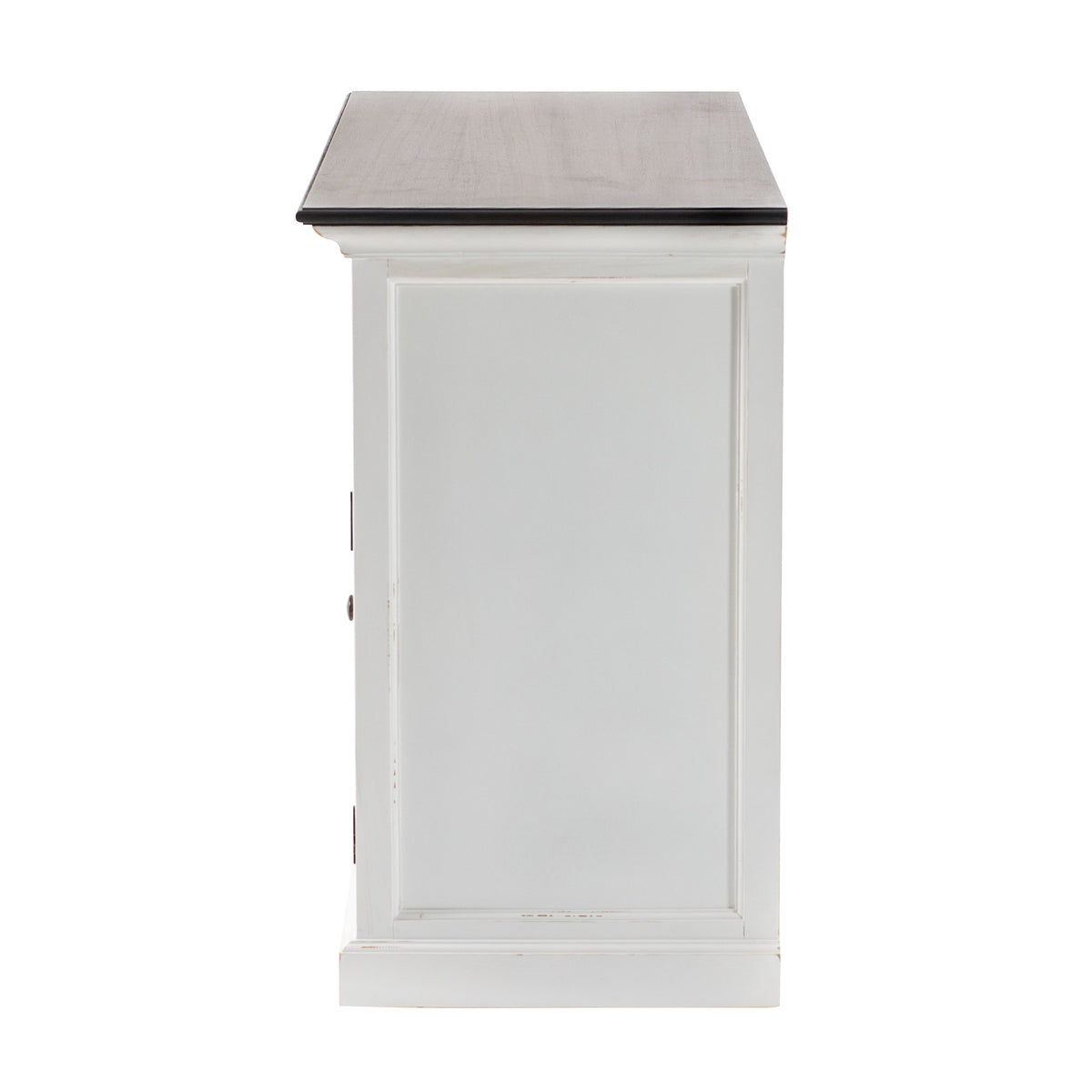 NovaSolo Halifax Accent Buffet with 2 Baskets, White Distress & Deep Brown – view 5
