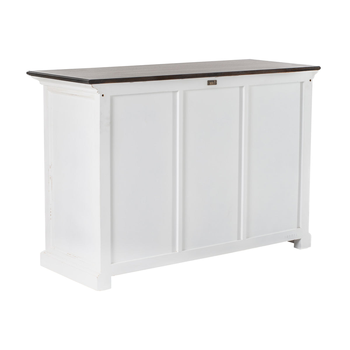 NovaSolo Halifax Accent Buffet with 2 Baskets, White Distress & Deep Brown – view 6