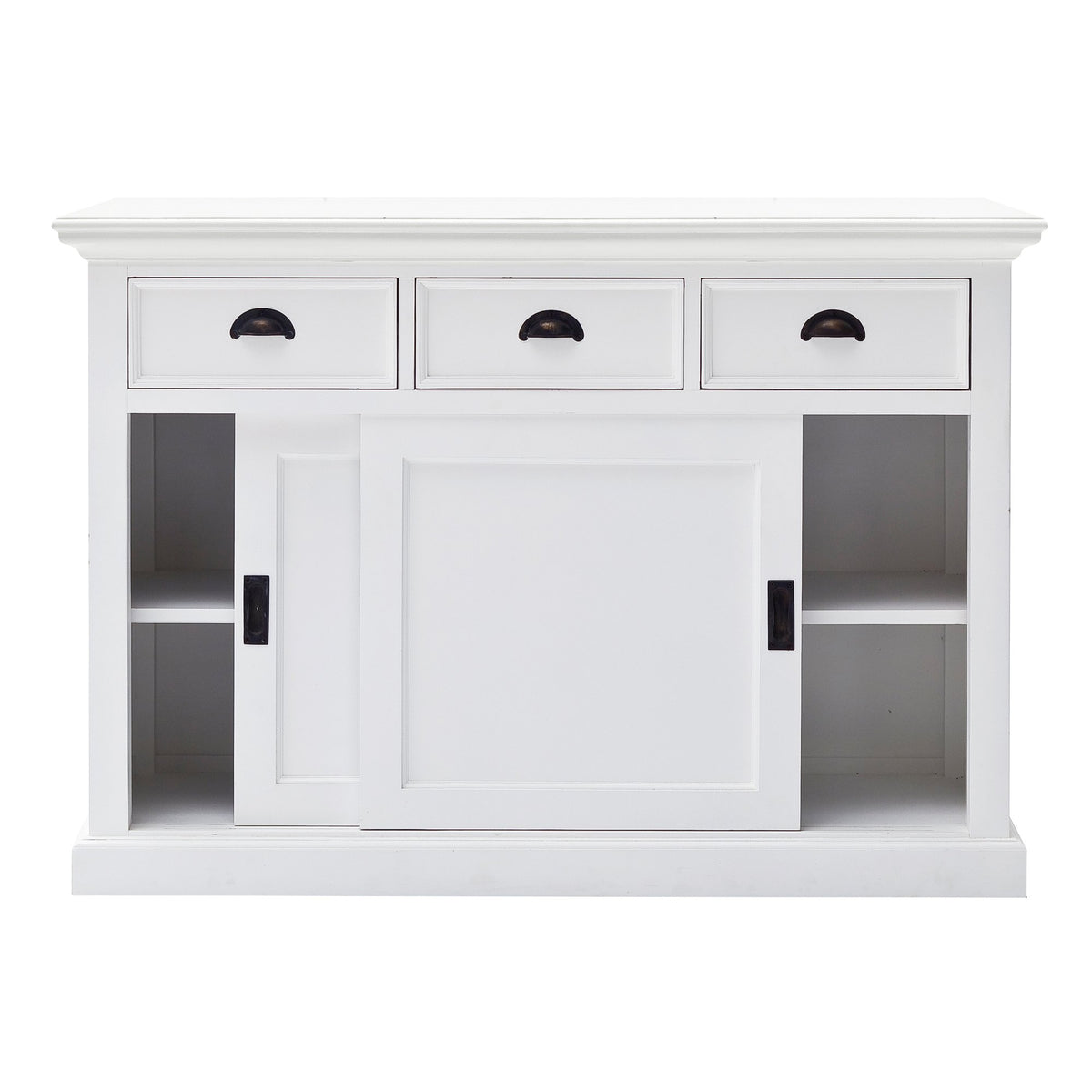 NovaSolo Halifax Buffet with Sliding Doors, Classic White – view 2