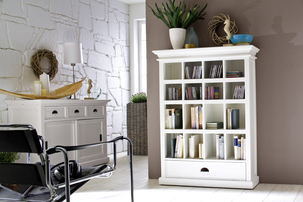 NovaSolo Halifax Buffet with Sliding Doors, Classic White – view 8
