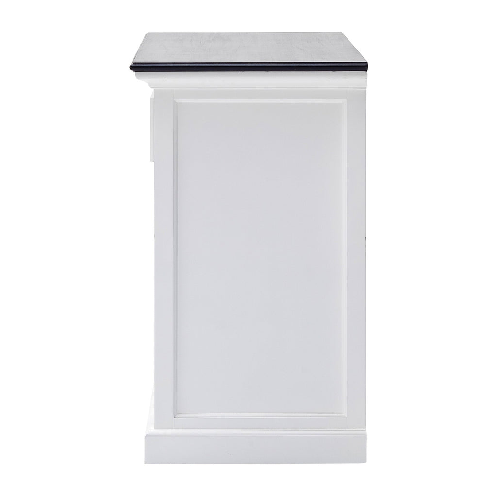 NovaSolo Halifax Contrast Buffet with Sliding Doors, Classic White & Black – view 5