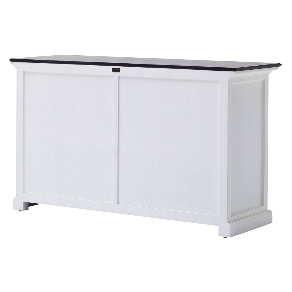 NovaSolo Halifax Contrast Buffet with Sliding Doors, Classic White & Black – view 6