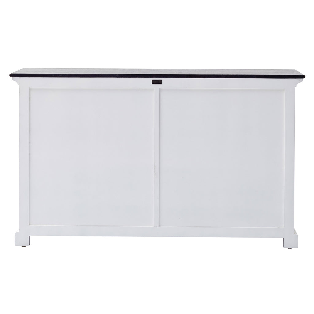 NovaSolo Halifax Contrast Buffet with Sliding Doors, Classic White & Black – view 7