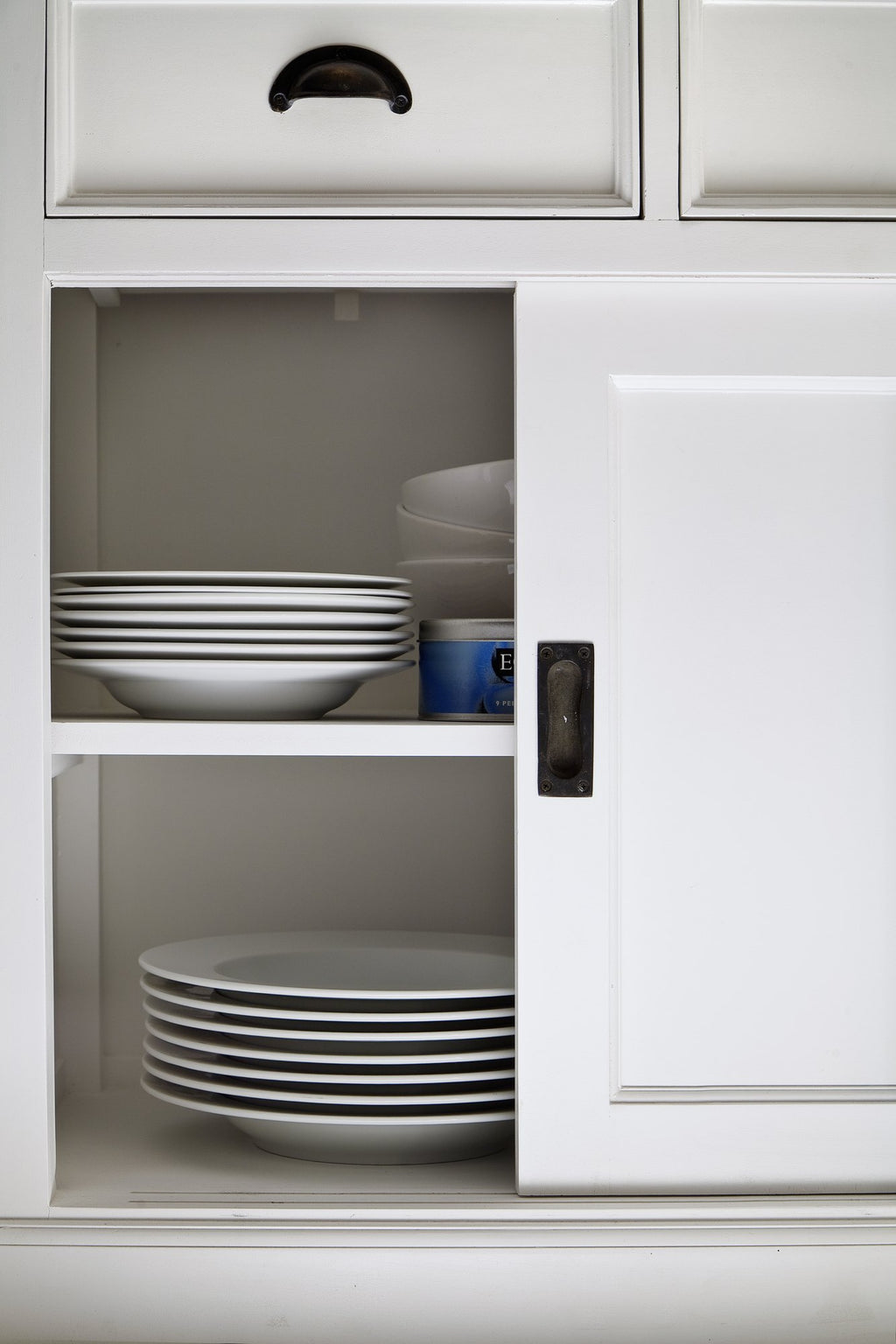 NovaSolo Halifax Contrast Buffet with Sliding Doors, Classic White & Black – view 8