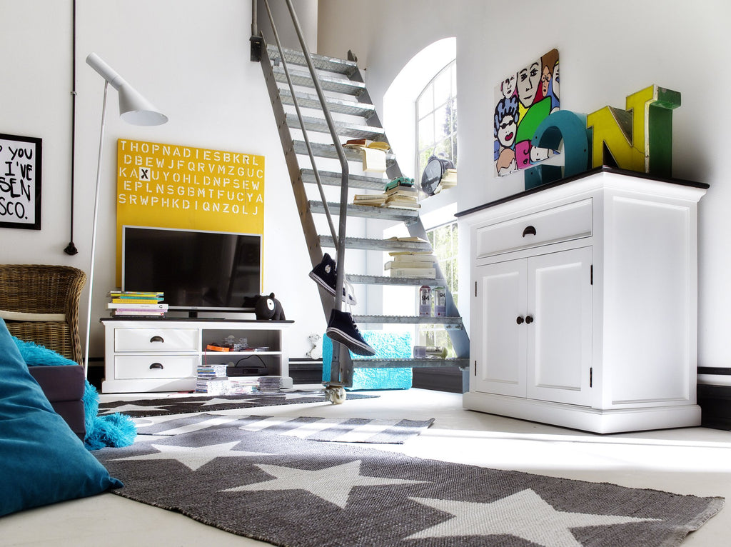 NovaSolo Halifax Contrast Small Buffet, Classic White & Black – view 10