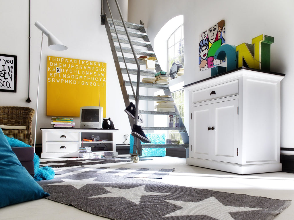 NovaSolo Halifax Contrast Small Buffet, Classic White & Black – view 8