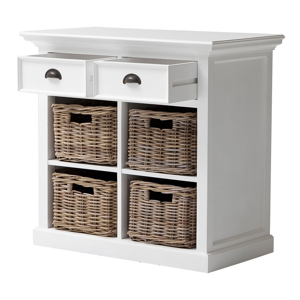 NovaSolo Halifax Medium Buffet with Basket Set, Classic White – view 5