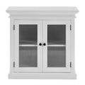 NovaSolo Halifax Display Buffet with 2 Glass Doors, Classic White
