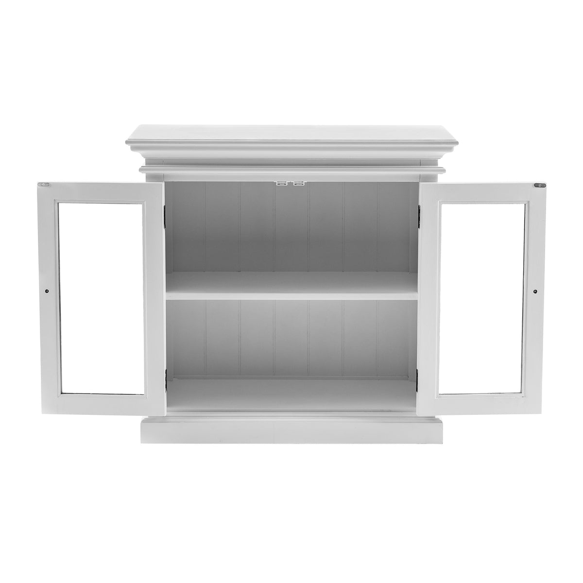 NovaSolo Halifax Display Buffet with 2 Glass Doors, Classic White – view 2