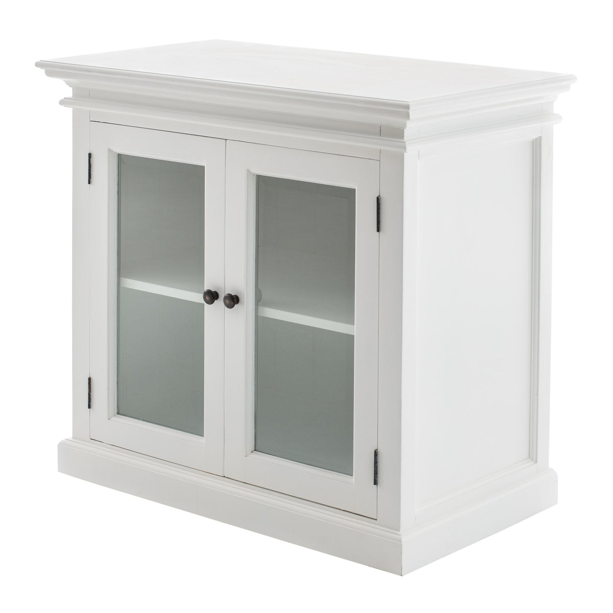 NovaSolo Halifax Display Buffet with 2 Glass Doors, Classic White – view 3