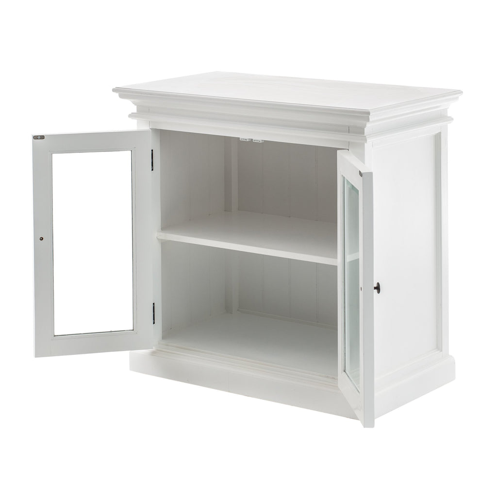 NovaSolo Halifax Display Buffet with 2 Glass Doors, Classic White – view 4