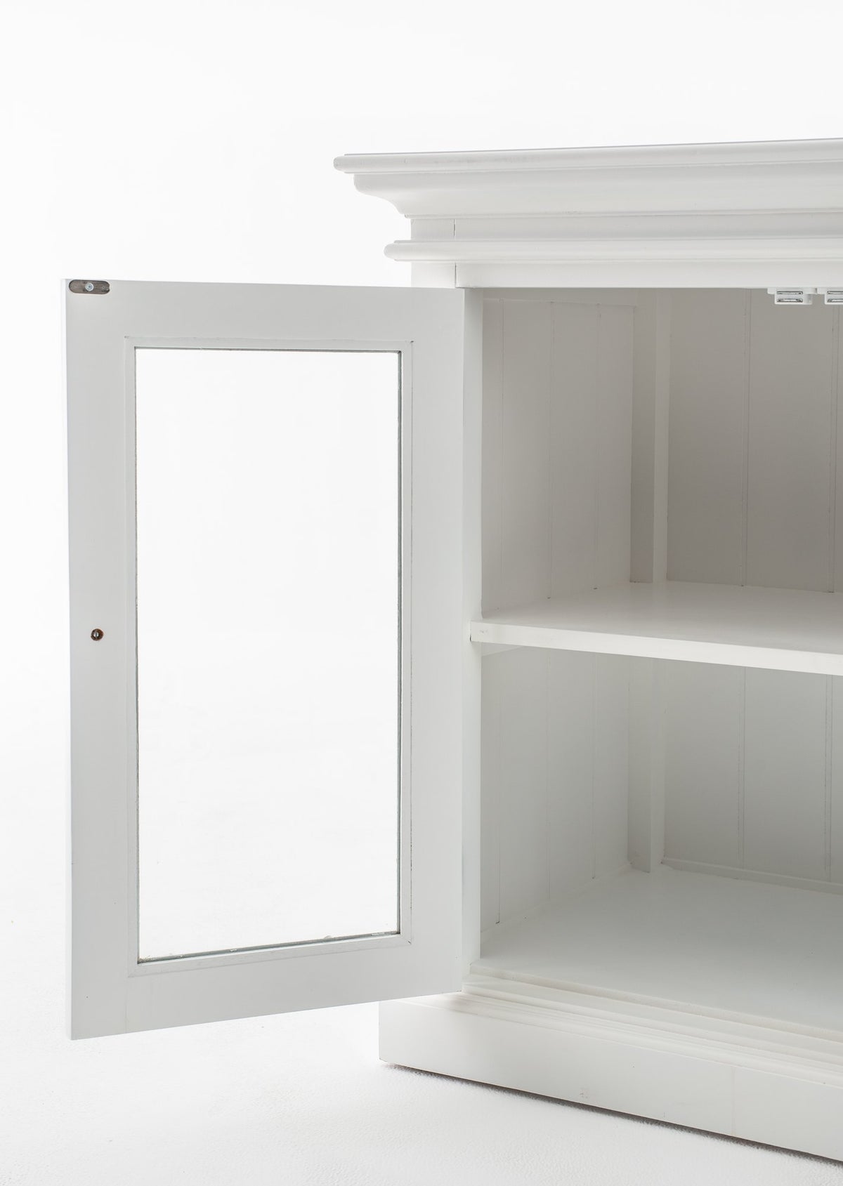 NovaSolo Halifax Display Buffet with 2 Glass Doors, Classic White – view 8