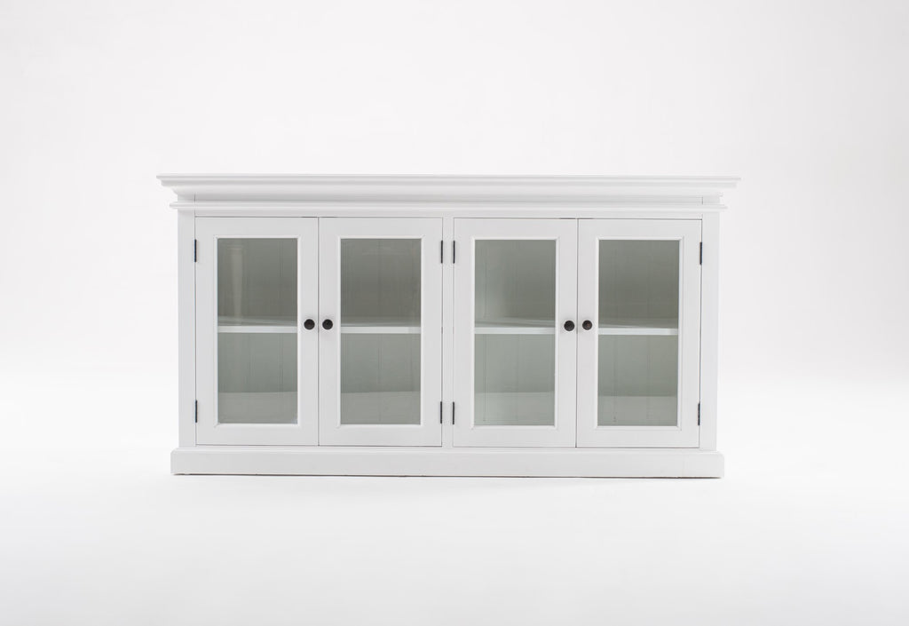 NovaSolo Halifax Display Buffet with 4 Glass Doors, Classic White – view 10