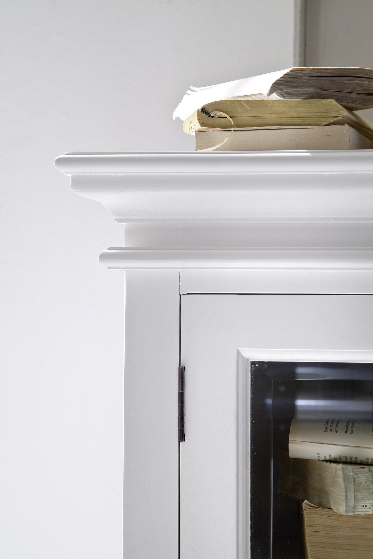 NovaSolo Halifax Display Buffet with 4 Glass Doors, Classic White – view 8