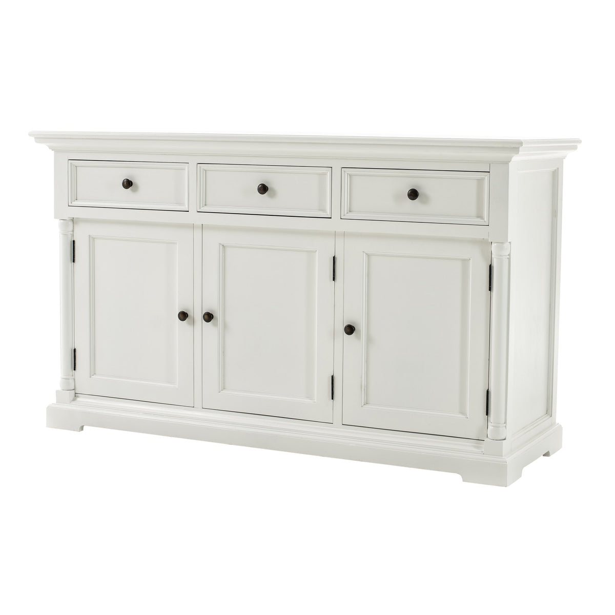 NovaSolo Provence Classic Sideboard with 3 doors Buffet, Classic White – view 3