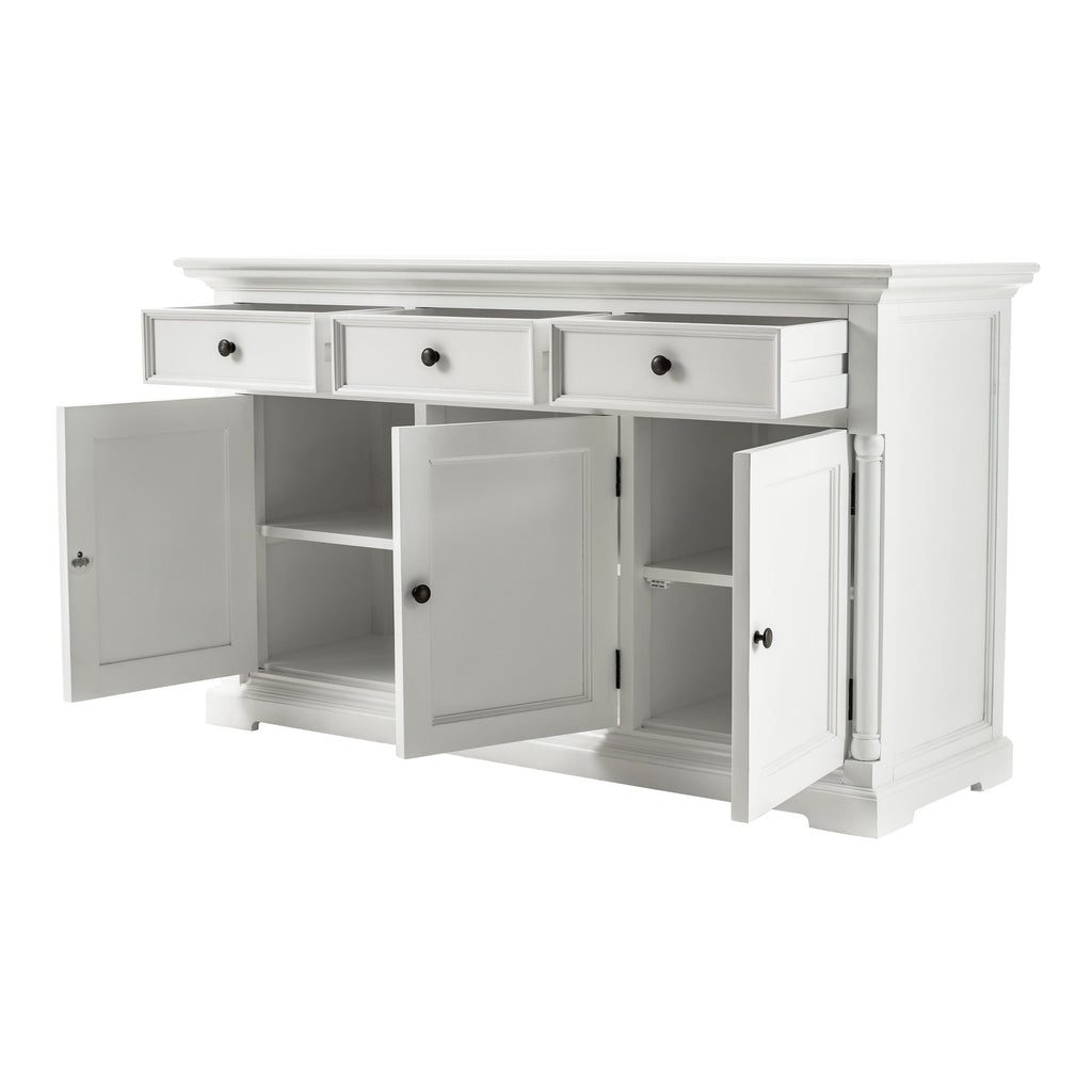 NovaSolo Provence Classic Sideboard with 3 doors Buffet, Classic White – view 4