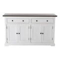 NovaSolo Provence Accent Classic Buffet, White Distress & Deep Brown