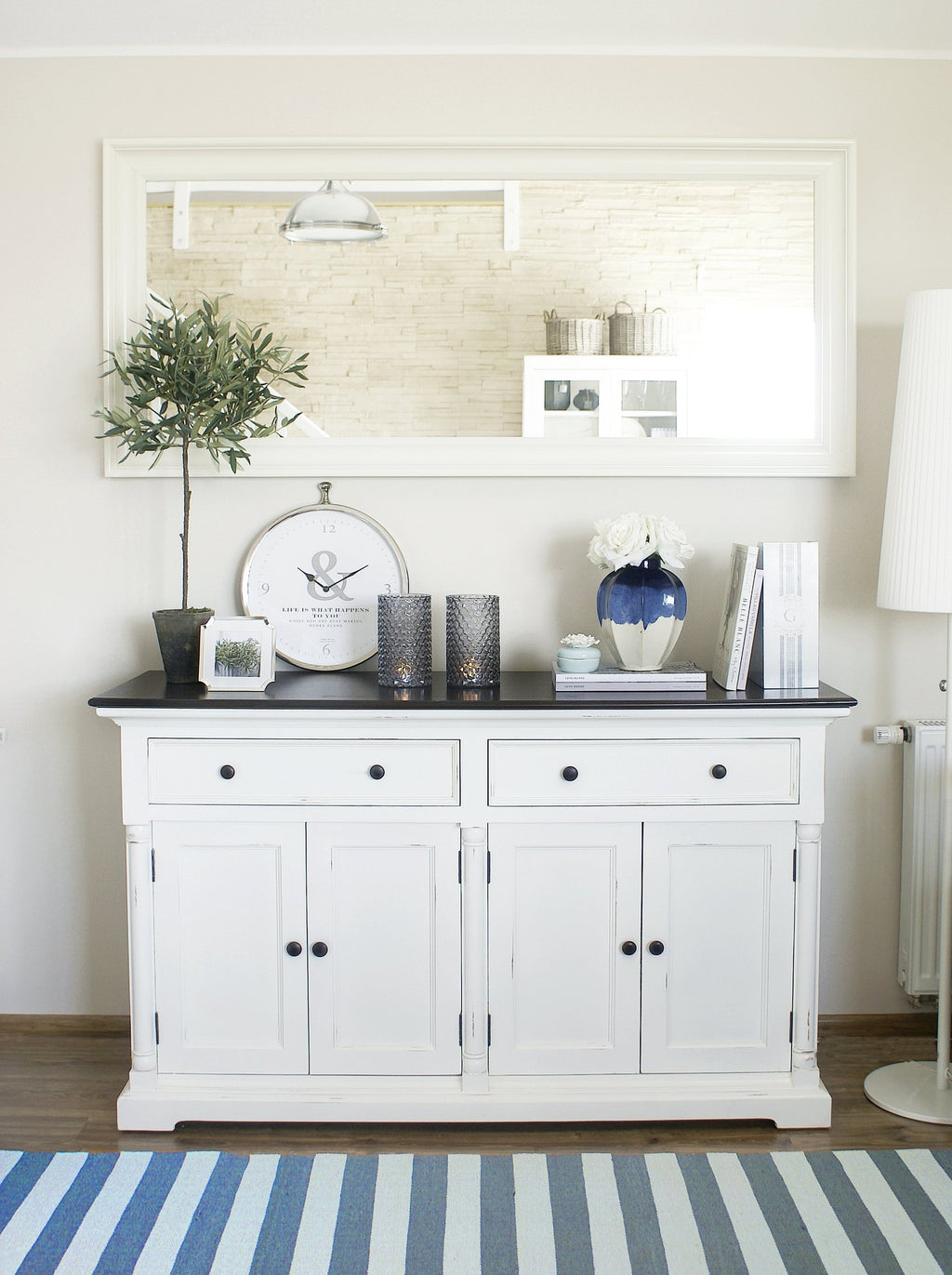 NovaSolo Provence Accent Classic Buffet, White Distress & Deep Brown – view 10