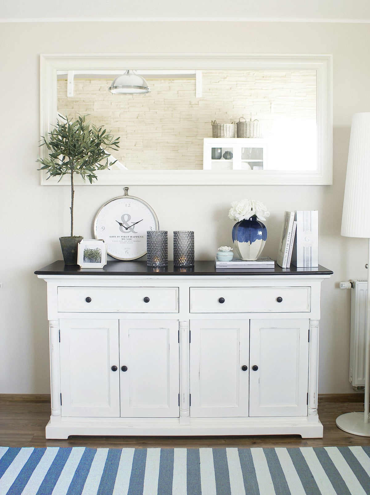 NovaSolo Provence Accent Classic Buffet, White Distress & Deep Brown – view 10