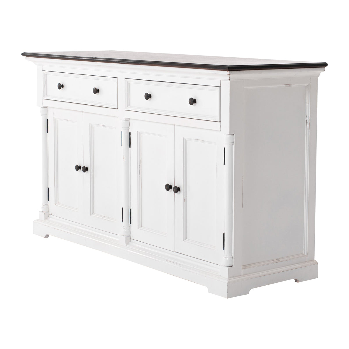 NovaSolo Provence Accent Classic Buffet, White Distress & Deep Brown – view 2