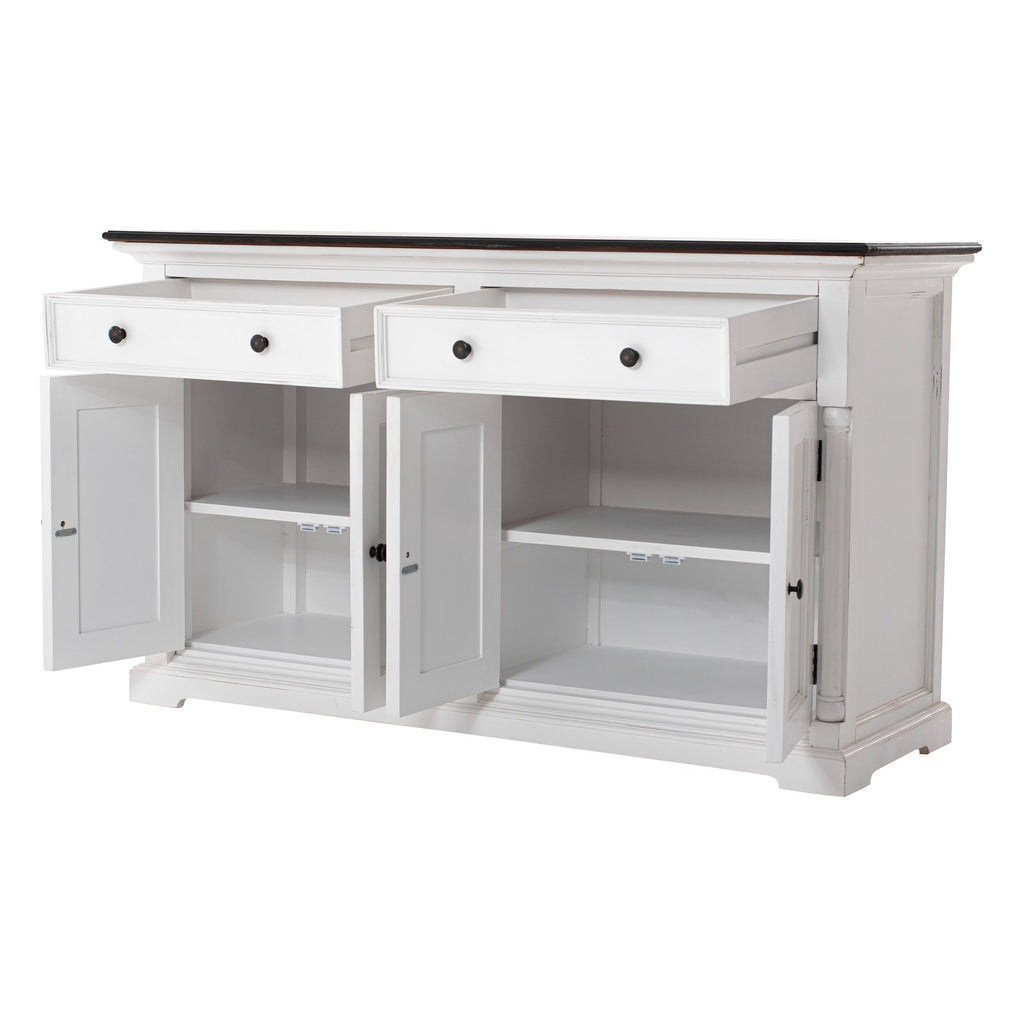 NovaSolo Provence Accent Classic Buffet, White Distress & Deep Brown – view 3