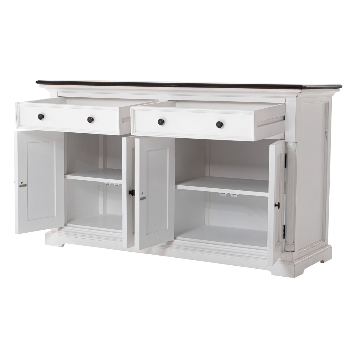 NovaSolo Provence Accent Classic Buffet, White Distress & Deep Brown – view 3