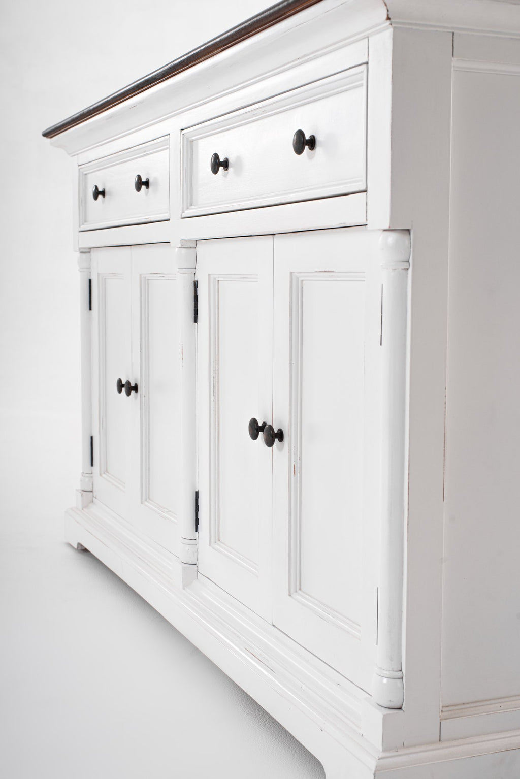 NovaSolo Provence Accent Classic Buffet, White Distress & Deep Brown – view 6
