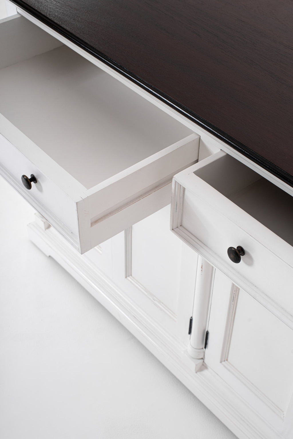 NovaSolo Provence Accent Classic Buffet, White Distress & Deep Brown – view 7