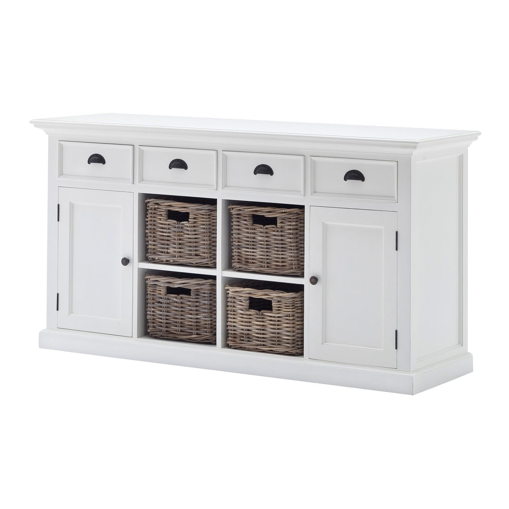 NovaSolo Halifax Buffet with 4 Baskets, Classic White – view 2