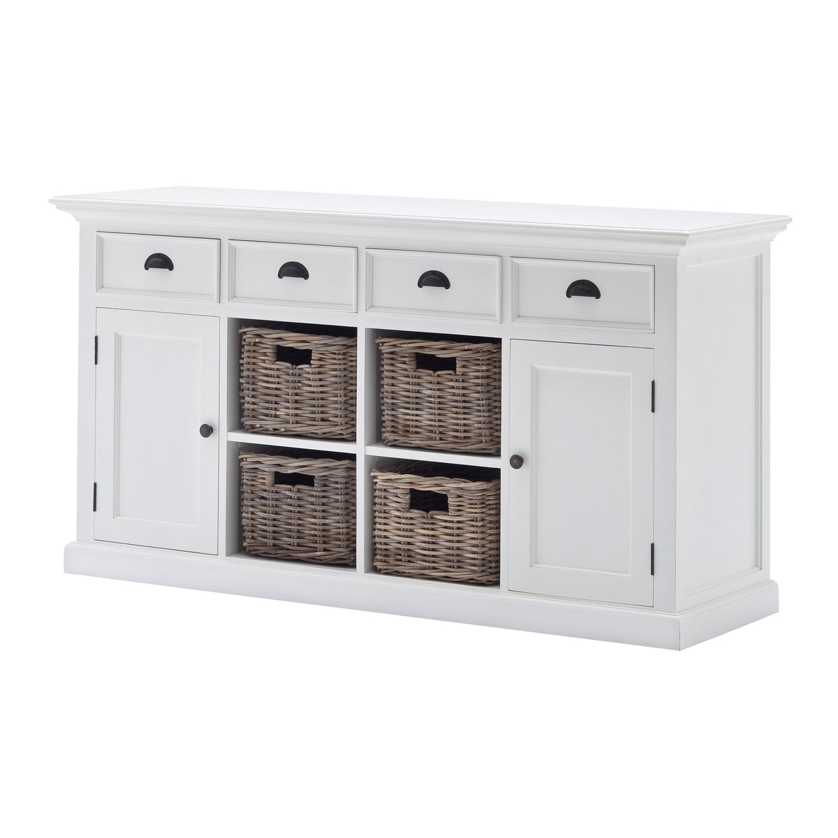 NovaSolo Halifax Buffet with 4 Baskets, Classic White – view 2