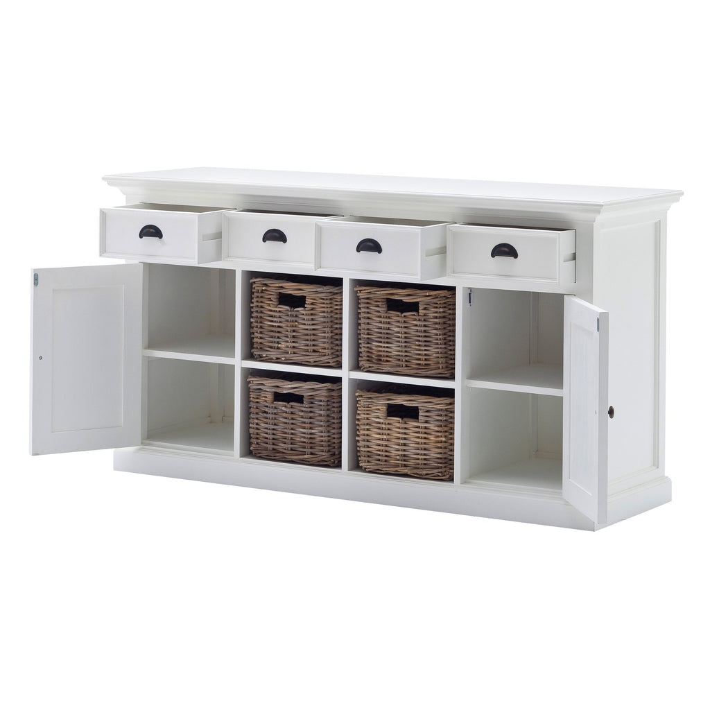 NovaSolo Halifax Buffet with 4 Baskets, Classic White – view 3
