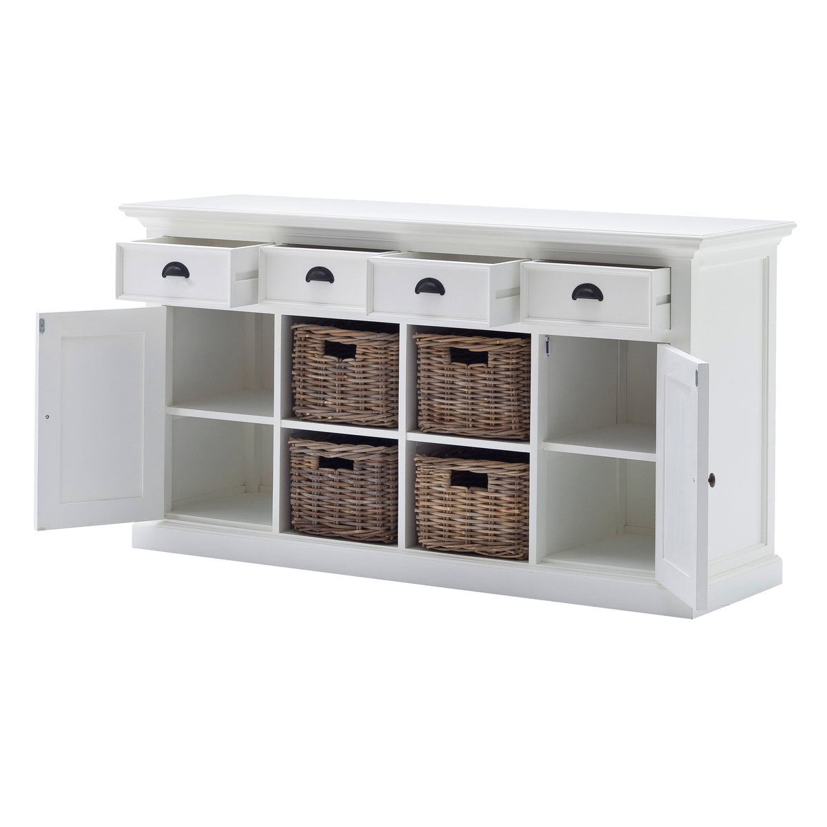 NovaSolo Halifax Buffet with 4 Baskets, Classic White – view 3