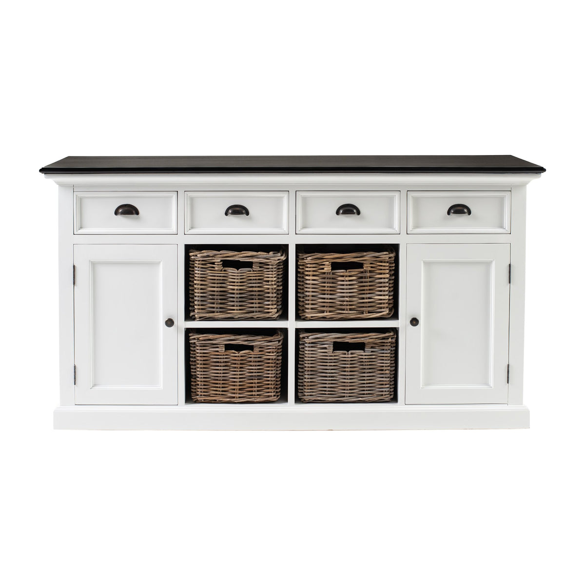 NovaSolo Halifax Contrast Buffet, Classic White & Black