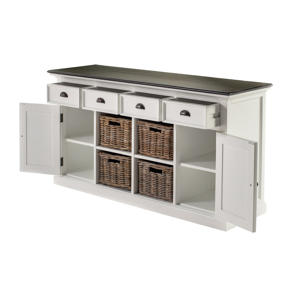 NovaSolo Halifax Contrast Buffet, Classic White & Black – view 4