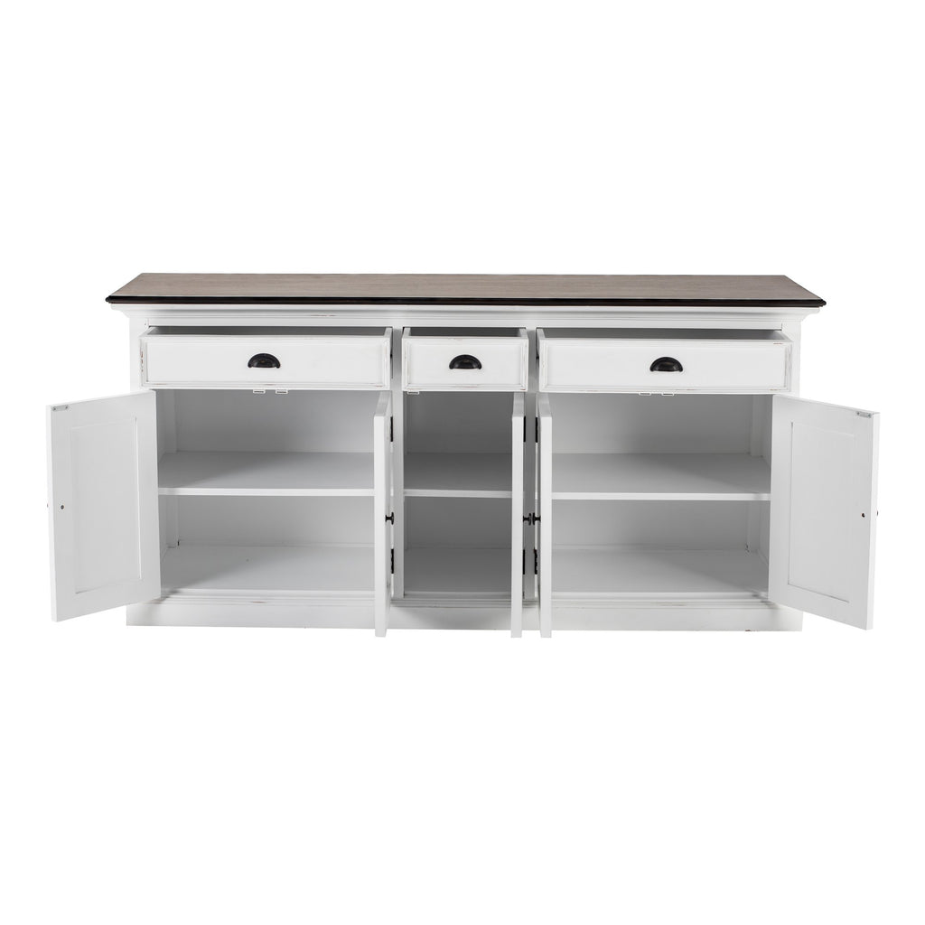 NovaSolo Halifax Accent Buffet, White Distress & Deep Brown – view 2