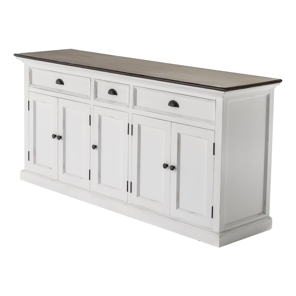 NovaSolo Halifax Accent Buffet, White Distress & Deep Brown – view 3