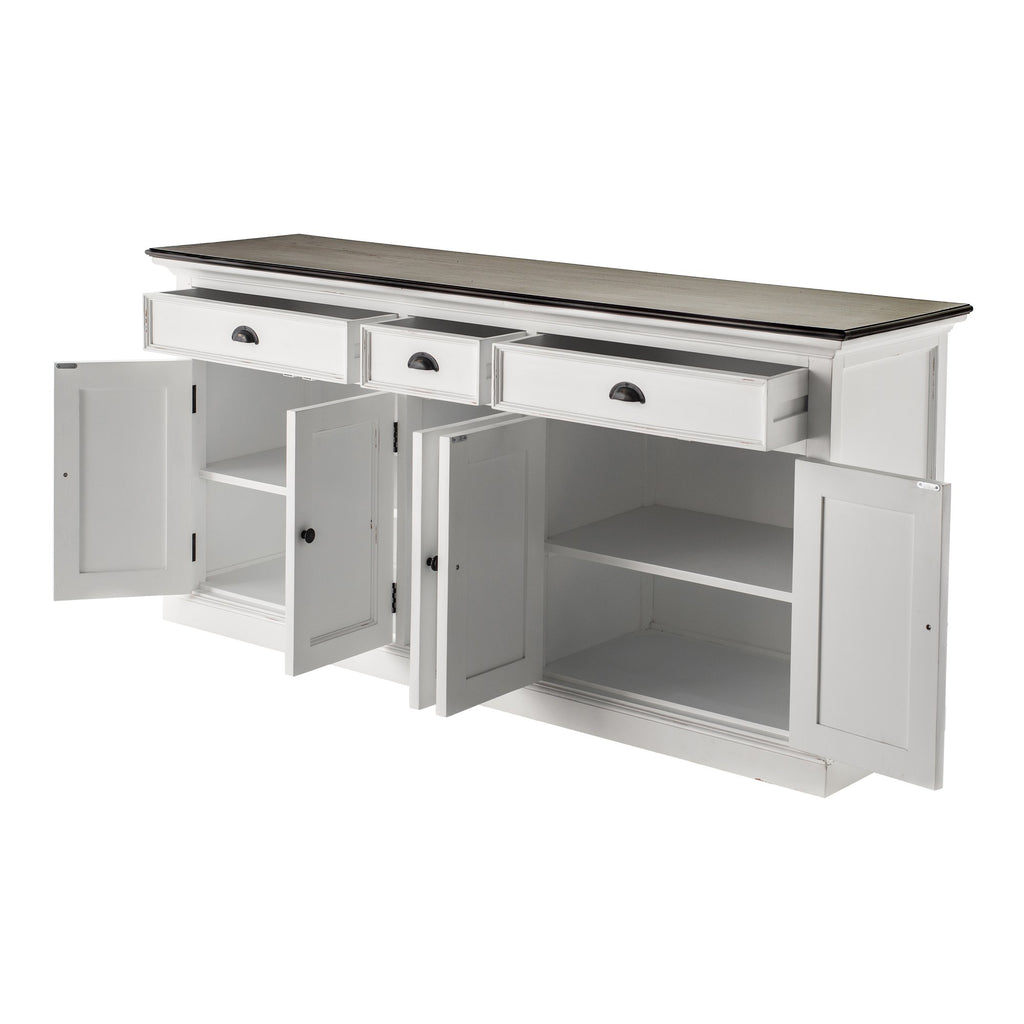 NovaSolo Halifax Accent Buffet, White Distress & Deep Brown – view 4