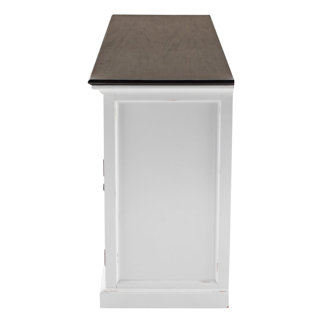 NovaSolo Halifax Accent Buffet, White Distress & Deep Brown – view 5