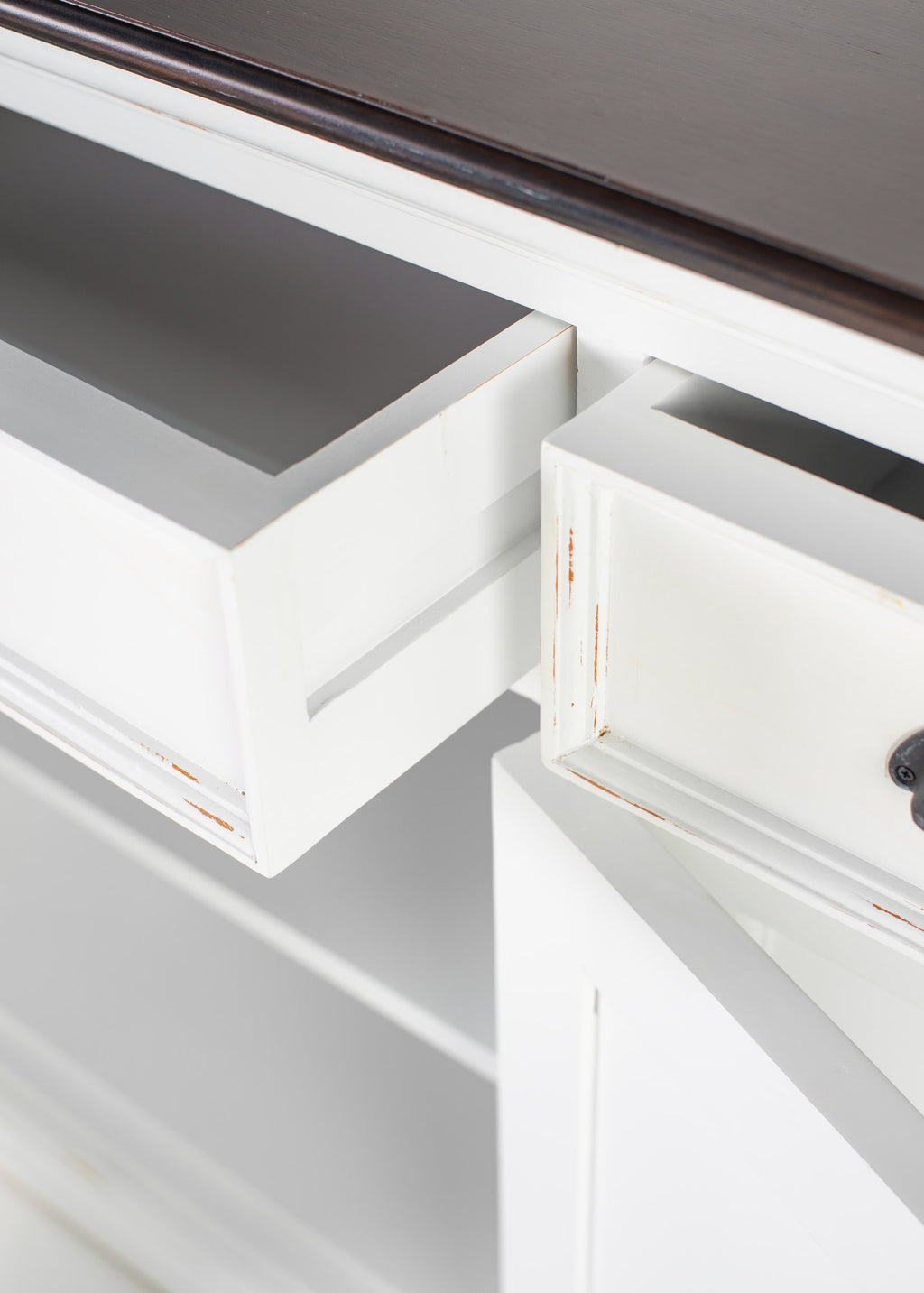 NovaSolo Halifax Accent Buffet, White Distress & Deep Brown – view 9